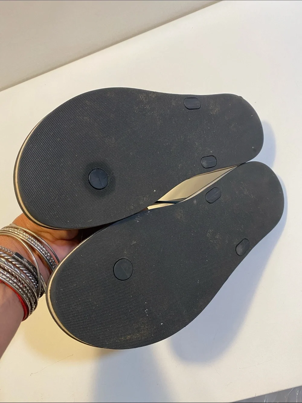 COACH Black Flip Flop Sandals  Casual Beach Thong Sz 8